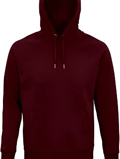 SOL'S Stellar Unisex raglánová mikina s kapucí z bio bavlny model 22525171 burgundy