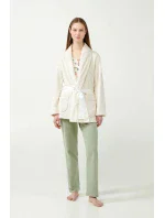 Vamp - Béžový fleecový župan 21361 - Vamp Vamp - Béžový fleecový župan 21361 - Vamp