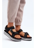 Dámské sandály na platformě Lee Cooper LCW-24-05-2753L Černé Dámské sandály na platformě Lee Cooper LCW-24-05-2753L Černé