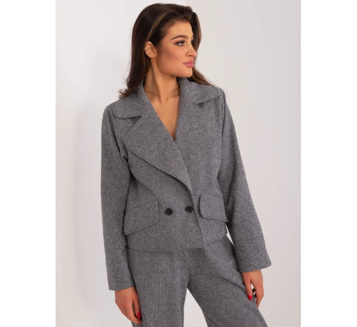 LK MA bunda 509562 1.03 šedá černá LK MA bunda 509562 1.03 šedá černá