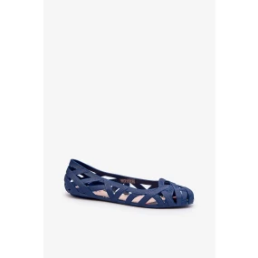 Dámské Gumové Baleríny Boty Navy Blue model 21168093 - Kesi
