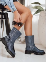 Dámské látkové boty modré FashionStreet ZY1275