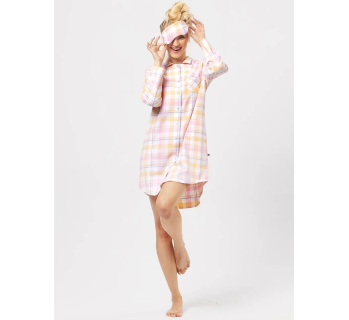 Košile Key LND 486 B24 Flanelová dlouhá/r S-L rozepínací