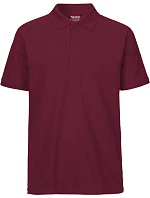 O Pánské piqué polo z bio bavlny bordeaux model 22503725 - Neutral O Pánské piqué polo z bio bavlny bordeaux model 22503725 - Neutral