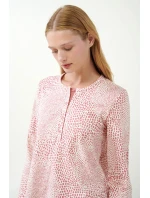 Růžové pyžamo s leopardím potiskem model 20516137 - Vamp Růžové pyžamo s leopardím potiskem model 20516137 - Vamp