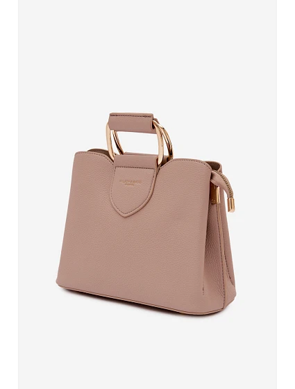 Malá kabelka z eko kůže tmavě béžová model 22111488 - Flora&Co