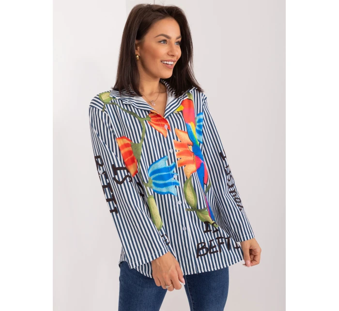 Koszula DHJ KS biało granatowy model 21215665 - FPrice Koszula DHJ KS biało granatowy model 21215665 - FPrice