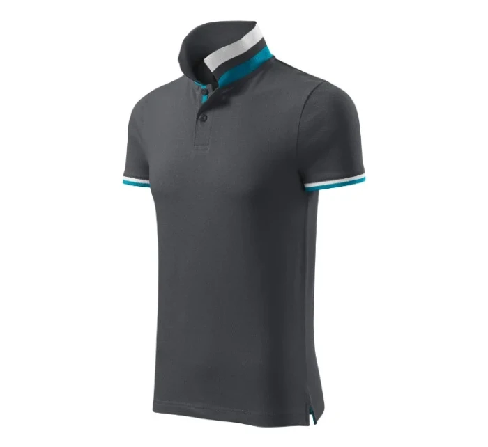 Collar Up polokošile pánská light anthracite