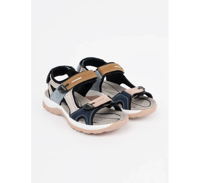 Stylové  sandály vícebarevné dámské bez podpatku