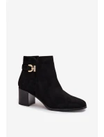 Boty na podpatku model 216813 Step in style Boty na podpatku model 216813 Step in style