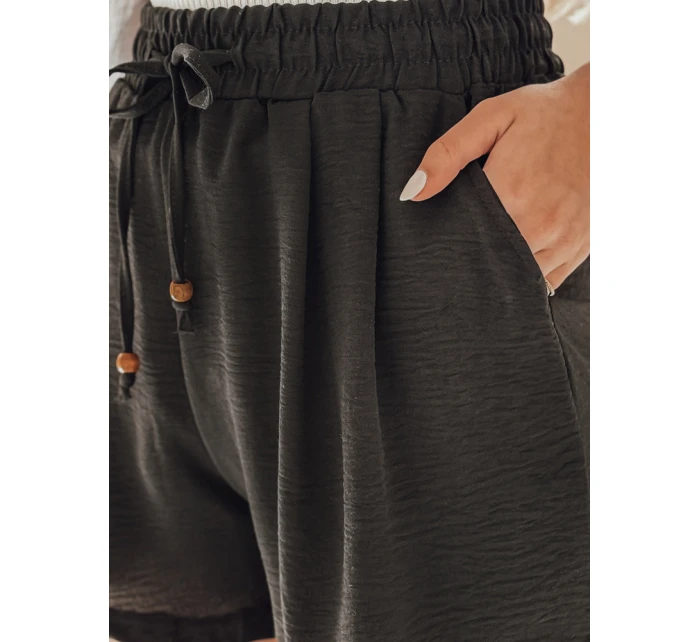 Dámské látkové šortky SUMMER černé Dstreet model 21987193 - FashionStreet Dámské látkové šortky SUMMER černé Dstreet model 21987193 - FashionStreet