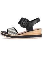 Remonte W RKR646 kožené sandály na platformě