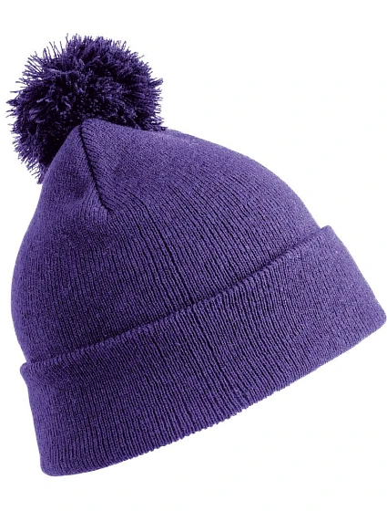 Result Headwear RC 028X Pletená čepice s bambulí 28.028X purple Result Headwear RC 028X Pletená čepice s bambulí 28.028X purple