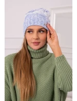 Dolores fleecová čepice K303 modrá+bílá+džíny