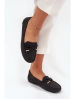 Dámské Mokasíny S Vzorováním A Šněrováním Černé Mirisa Dámské Mokasíny S Vzorováním A Šněrováním Černé Mirisa