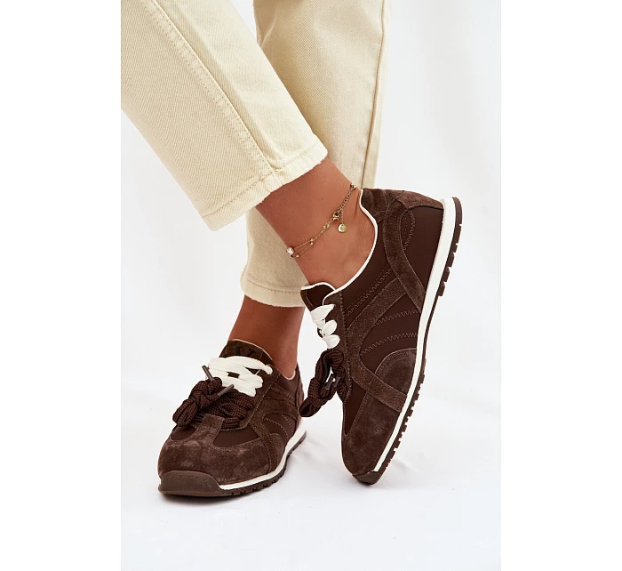 Kožené tenisky Vinceza Dámské 86427 Čokoládové Kožené tenisky Vinceza Dámské 86427 Čokoládové