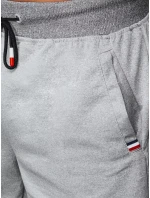 Pánské světle šedé teplákové kraťasy Dstreet model 21965125 - FashionStreet
