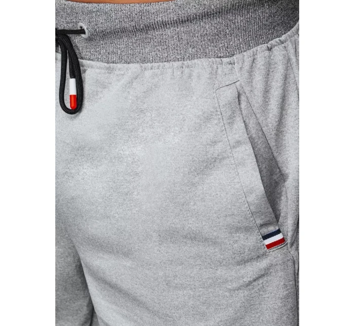 Pánské světle šedé teplákové kraťasy Dstreet model 21965125 - FashionStreet