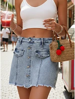 Dámská džínová sukně-šortky modrá FashionStreet SY0511