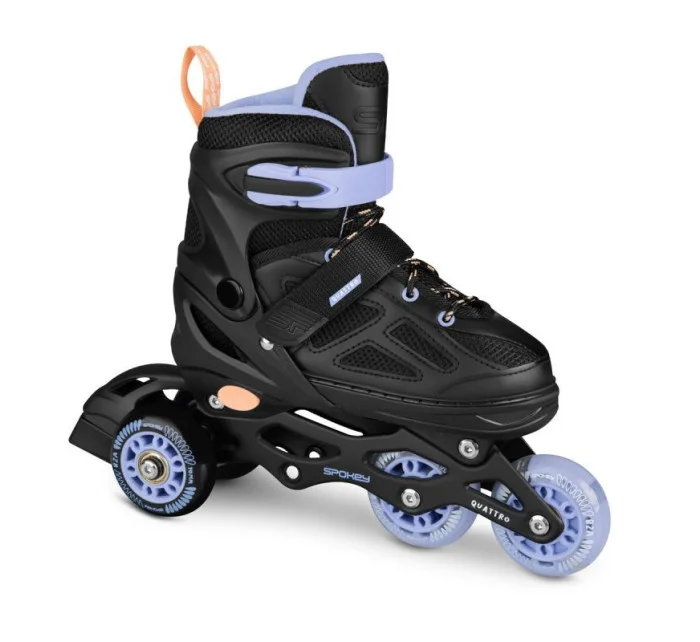 Spokey Quattro 4IN1 inline brusle SPK-943431 velikost 38-41 BK/VT