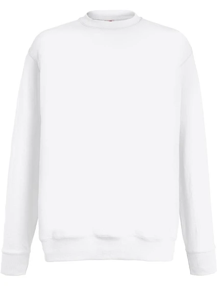 Fruit of the Loom Lightweight Set-In Sweat Pánská mikina 16.2156 white Fruit of the Loom Lightweight Set-In Sweat Pánská mikina 16.2156 white