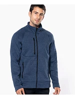 K Pánská melanžová pletená fleecová bunda 20. navy melange model 22423051 - Kariban K Pánská melanžová pletená fleecová bunda 20. navy melange model 22423051 - Kariban