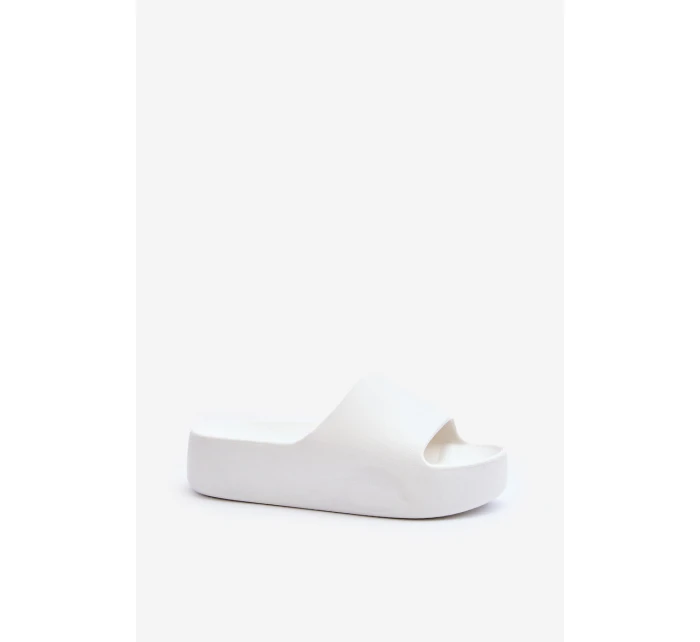 Dámské žabky na tlusté podrážce bílé model 21649910 - Boto Dámské žabky na tlusté podrážce bílé model 21649910 - Boto