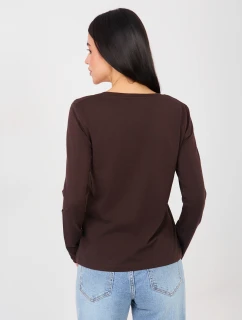 Bluzka RV BZ model 21888885 ciemny brązowy - FPrice