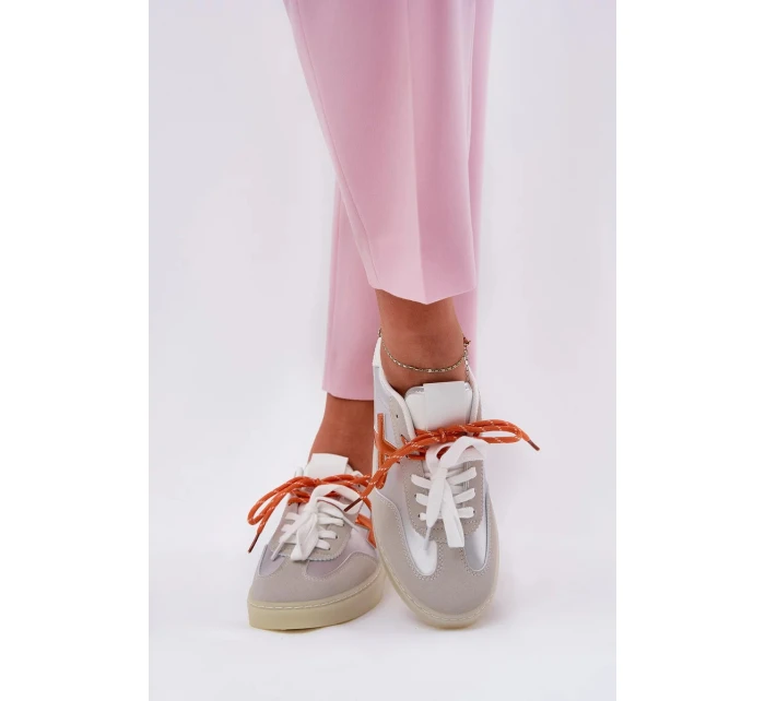 Dámské nízké sportovní boty – stříbrné Zelevelis Dámské nízké sportovní boty – stříbrné Zelevelis