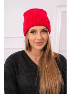 Dámská čepice červená model 21798553 - K-Fashion