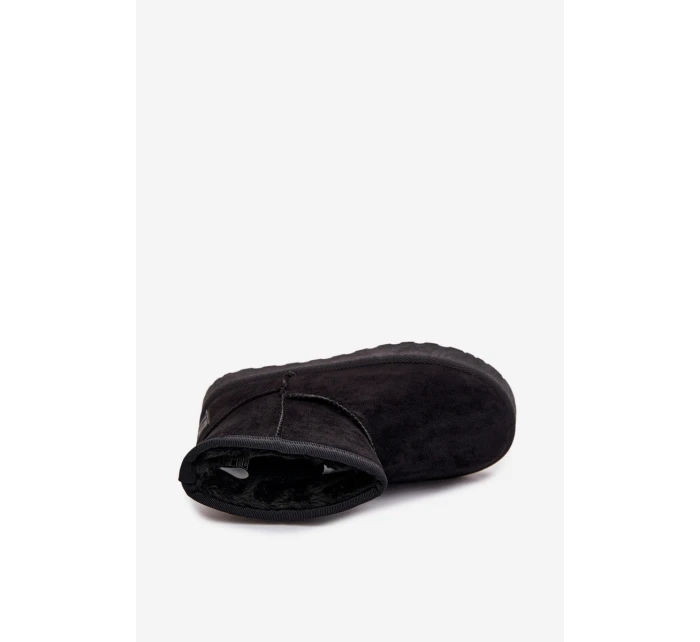 Dětské sněhule s kožíškem Big Star Černé model 21708592 - Big Star Shoes Dětské sněhule s kožíškem Big Star Černé model 21708592 - Big Star Shoes