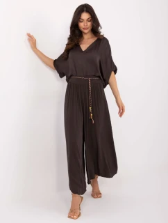 Spodnie TW SP BI model 21191031 ciemny brązowy - FPrice