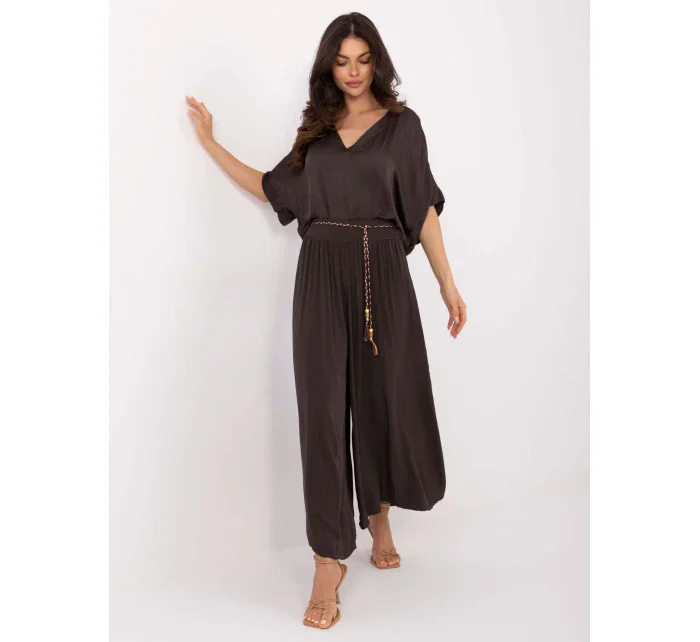 Spodnie TW SP BI model 21191031 ciemny brązowy - FPrice