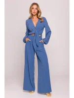 model 21136161 Crop top s vázáním vpředu džíny - Moe