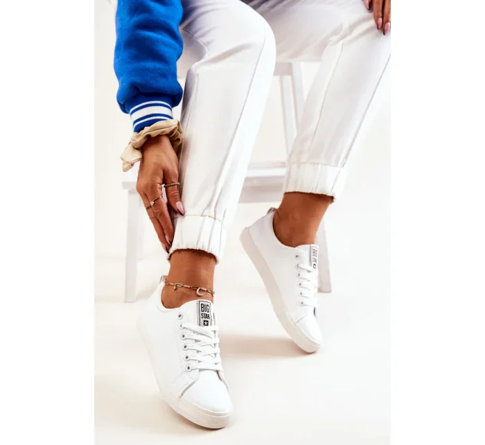 Dámské kožené tenisky Big Star - bílé Dámské kožené tenisky Big Star - bílé