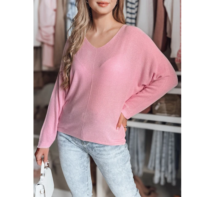 Dámský oversize svetr NORVAN růžový FashionStreet MY2453