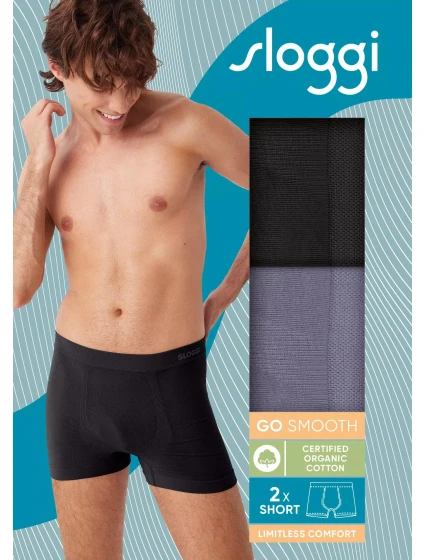 Pánské boxerky GO Smooth Short C2P BLACK   model 21741712 - Sloggi