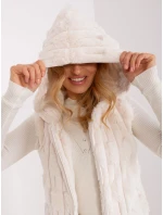 Kamizelka AT KZ model 20493296 1.06 ecru - FPrice Kamizelka AT KZ model 20493296 1.06 ecru - FPrice