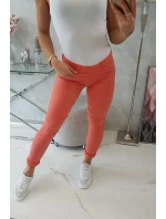 Dámské kalhoty 2628-1 meruňkové - Kesi Dámské kalhoty 2628-1 meruňkové - Kesi