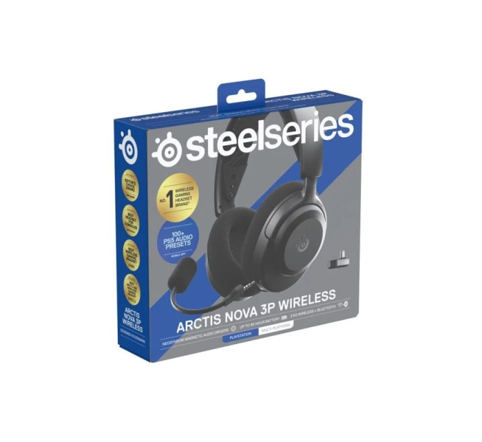 Bezdrátová sluchátka Steelseries Arctis Nova 3P pro Playstation, černá Bezdrátová sluchátka Steelseries Arctis Nova 3P pro Playstation, černá