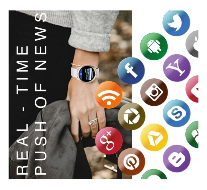 Dámské chytré hodinky Rose model 21806575 - RUBICON Dámské chytré hodinky Rose model 21806575 - RUBICON