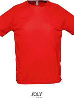 SOL'S Sporty Pánské raglánové sportovní tričko 25.1939 red