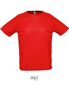 SOL'S Sporty Pánské raglánové sportovní tričko 25.1939 red