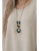 Oversized halenka s přívěskem tmavě béžová Oversized halenka s přívěskem tmavě béžová