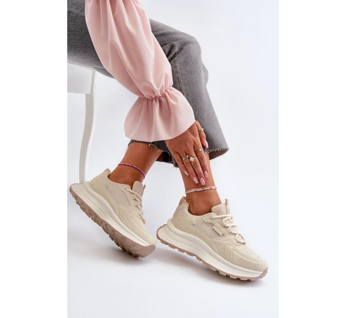 Dámské Tenisky HI-POLY SYSTEM Big Star NN274A105 Bežové Dámské Tenisky HI-POLY SYSTEM Big Star NN274A105 Bežové