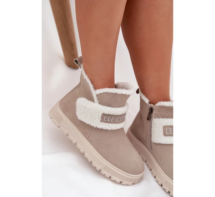 Zimní boty Dámské z přírodního s  25 01 Světle šedé model 21725184 - Lee Cooper