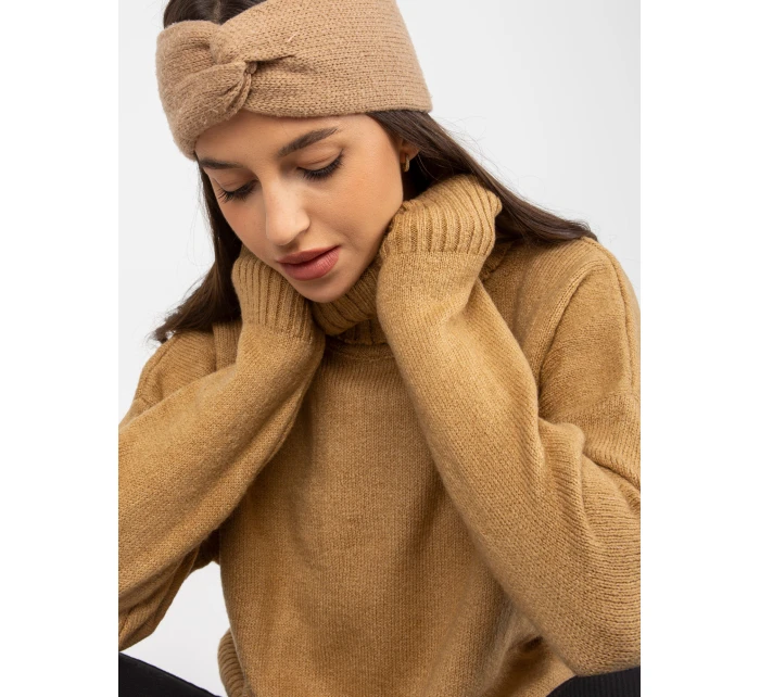 Sweter LC SW model 21755173 camelowy - FPrice Sweter LC SW model 21755173 camelowy - FPrice