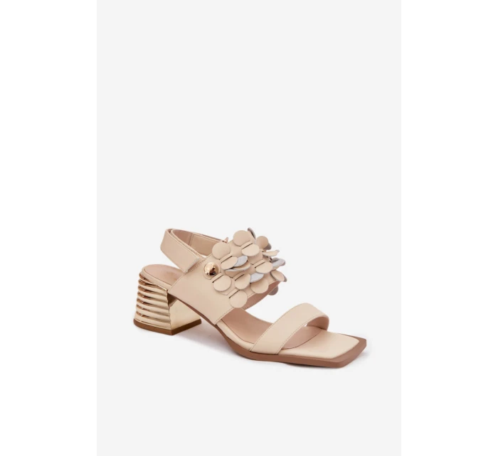 Sandály na podpatku model 225349 Step in style Sandály na podpatku model 225349 Step in style