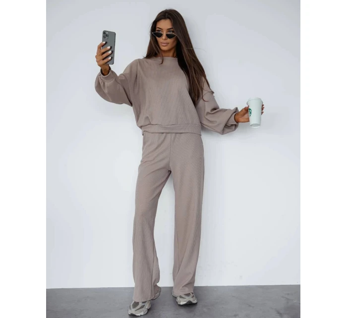 Béžový dámský komplet s  mikina a kalhoty model 21470475 - Moon