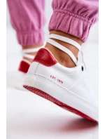 Dámské klasické tenisky Big Star - bílé/červené Dámské klasické tenisky Big Star - bílé/červené
